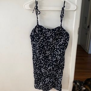 Black floral dress